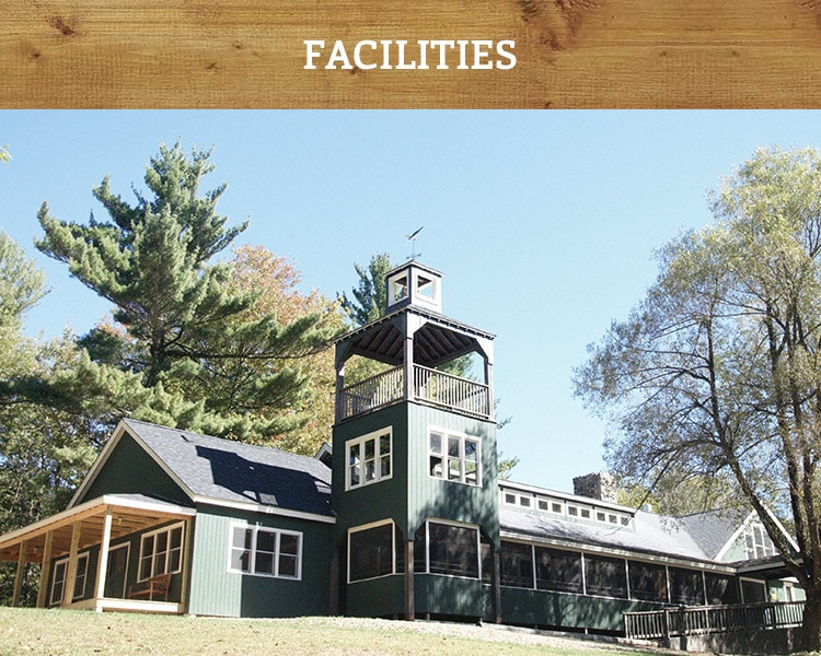 New Hampshire summer camp dining hall and facilities
