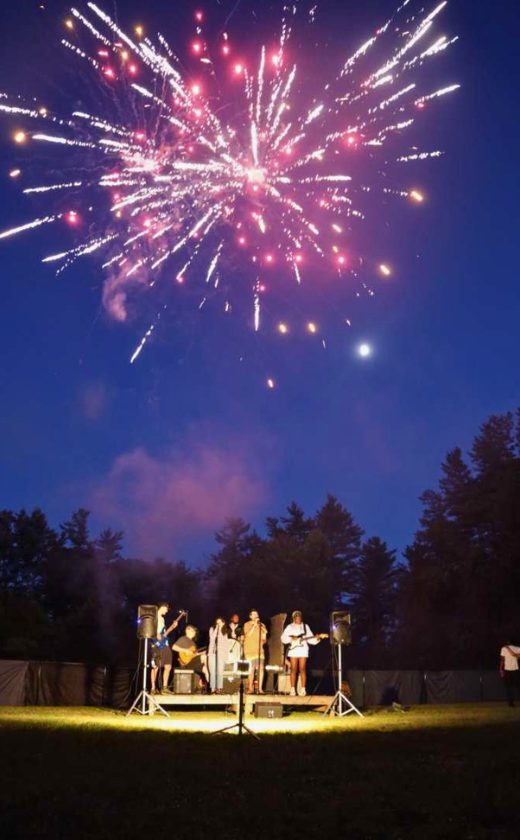4th of July at sleepaway summer camp in New Hampshire