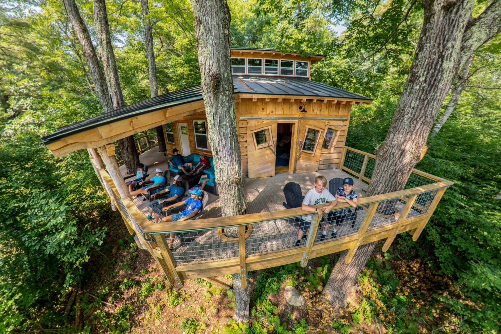 The Nest, also known as the Treehouse build by The Treehouse Guys