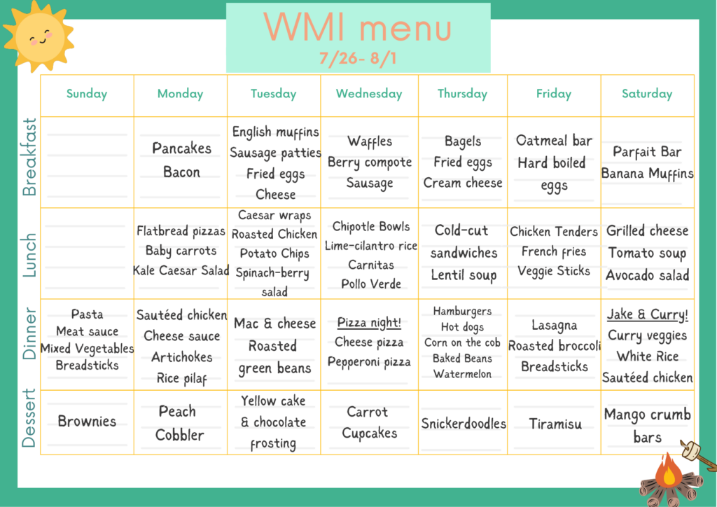 Wmi Meal Planner